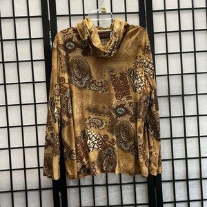 Mr Max Top in an Abstract Design & Matching Neck Scarf/Headband